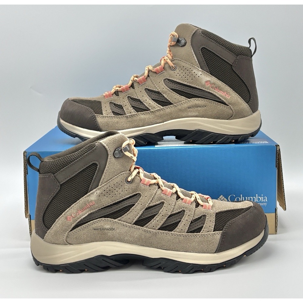 Columbia Women's Crestwood Mid Waterproof Hiking Boots‎ Brown Size 11